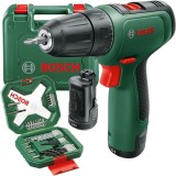 Bosch EasyDrill 1200 - Masina de gaurit si insurubat cu 2 acumulatori Li-Ion 12 V 1.5 Ah 30 Nm valiza plastic accesorii