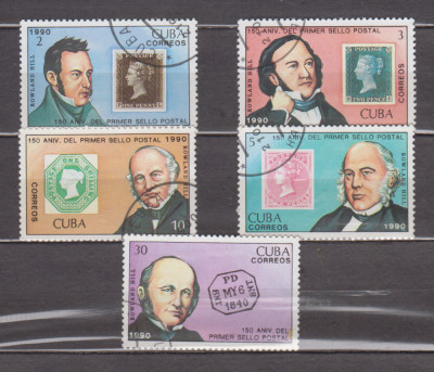 A12 S3 6 - Timbre foarte vechi - Cuba - personalitati foto