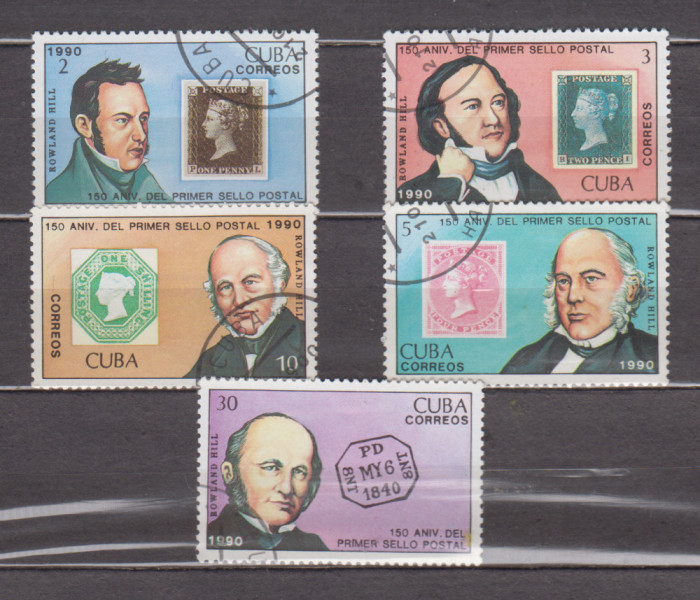 A12 S3 6 - Timbre foarte vechi - Cuba - personalitati
