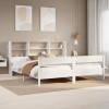 VidaXL Pat cu bibliotecă fără saltea, 180x200 cm, lemn masiv de pin 3322979