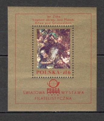 Polonia.1978 Expozitia filatelica PRAGA:Pictura-Bl. MP.111 foto