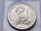 515. Moneda Gibraltar 1 crown 1997 (Golden Wedding. Prince Charles)