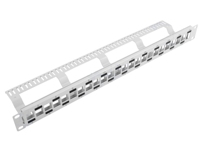 Patch Panel LANBERG Alb 24 Porturi Standard 19" RACK