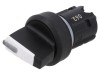 Comutator rotativ 22mm negru proeminent Poz. 3