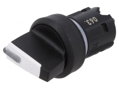 Comutator rotativ 22mm negru proeminent Poz. 3 foto
