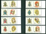 Vatican 1998 - Anul Sfant, Papi, serie neuzata cu viniete