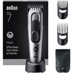 Masina De Tuns Braun Seria 7 HC7590, +5 Accesorii de tuns, Lama Ascutita Pe Toata Durata De Utilizare A Produsului, 17 Setari de lungime, Blocare a se