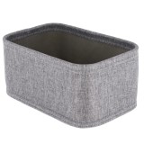Coș Depozitare Rectangular Eva Poliester 26X17.5X12 Cm &ndash; Gri | Organizatoare Baie