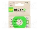 Acumul: Ni-MH AAA,R3 1,2V 650mAh LSD blister Ready2Use 2buc.