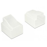 Protectie impotriva prafului pentru conector RJ11 set 10 bucati transparent, Delock 64017