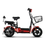 Cumpara ieftin Bicicleta electrica tip scuter RKS Elegant, motor 250W, baterii 48V 12Ah - rosu-2