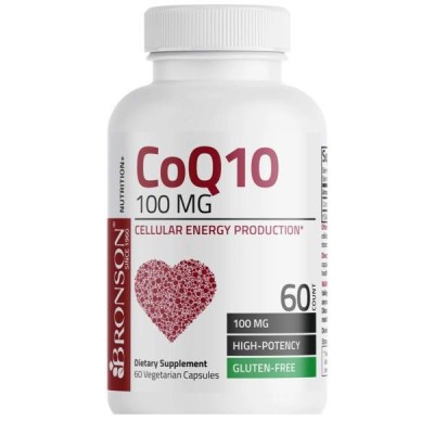 Coenzima Q10 100 miligrame 60 capsule Bronson Laboratories foto