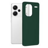 Cumpara ieftin Husa pentru Xiaomi Redmi Note 13 Pro+ 5G, Techsuit Soft Edge Silicone, Dark Green