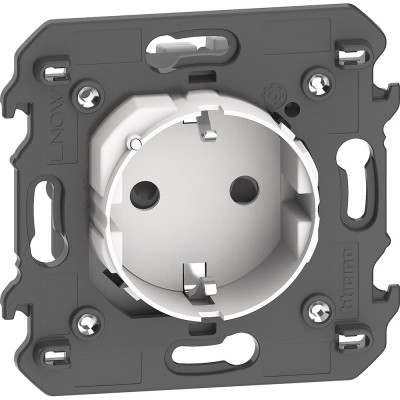 Priza schuko standard german conectata 2M 16A Living Now Bticino alb KW4141AC foto