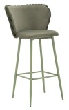 Mauro Ferretti Scaun De Bar Alaska -B- Verde Set 2 Bucăți Cm 55X58X106 (&Icirc;nălțime Șezut Cm 77) | Aosom Romania