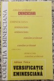 Versificatie eminesciana - Adrian Voica// 1997, colectia Eminesciana, dedicatie autor pentru Ion Caramitru