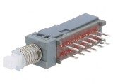 Comutator apăsare 4PDT 0.1A 30VDC ON-ON