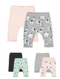 Cumpara ieftin Set de 2 perechi de pantaloni Lame pentru bebelusi, Tongs baby (Marime: 3-6 Luni, Culoare: Somon)