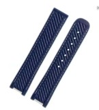 Cumpara ieftin Curea Silicon Bleumarin pentru Omega Seamaster 300/Aqua Terra &ndash; 20 mm