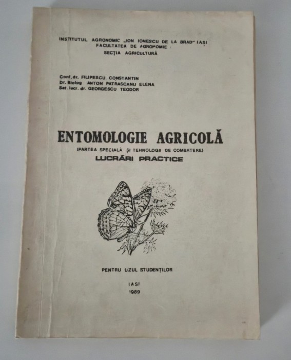 Filipescu Constantin Entomologie agricola lucrari practice Facultatea de Agronomie