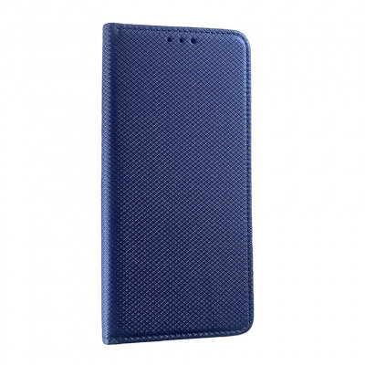 Husa Book Pocket Magnetic Lock Albastru pentru Samsung Galaxy A12 / M12 foto