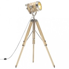 vidaXL Lampa de podea cu trepied, 131 cm, lemn masiv de mango foto