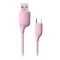 Cablu Date &amp; Incarcare Tip C 2.4A (Roz) Puridea