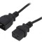 Cablu Alimentare IEC C19 la IEC C20 1,8m 16A Negru
