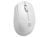 Mouse albă wireless NATEC USB A optic 3 butoane 10m ergonomic