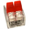 Clema 2 poli Slim-2, transparent, maxim 4 mmp, 32A, 450V