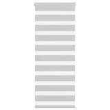 vidaXL Jaluzea tip zebra gri deschis lățime țesătură 60,9 cm poliester