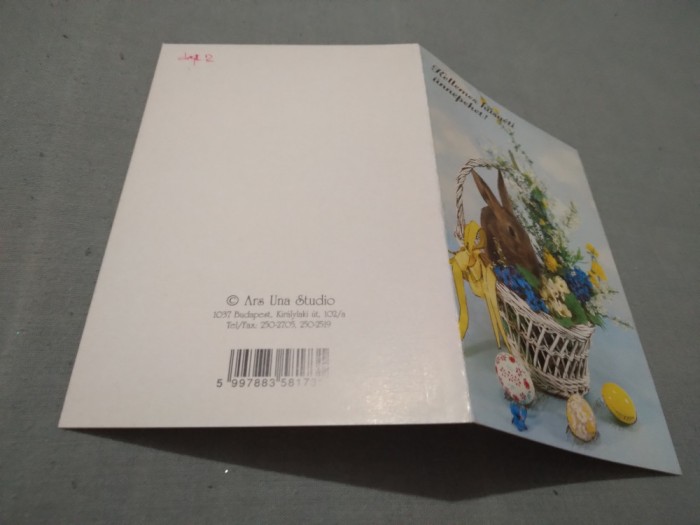 CARTE POSTALA FELICITARE PASTI CIRCULATA