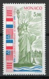 Monaco 1986 Mi 1760 MNH - Centenarul Statuii Libertatii, New York, Nestampilat