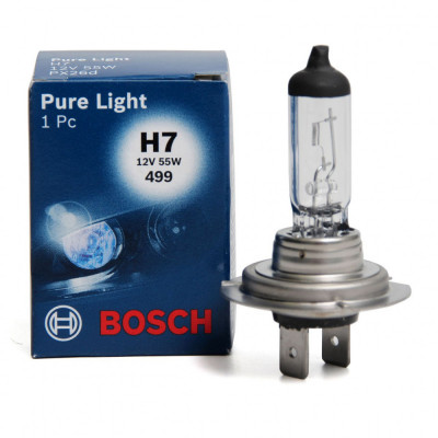 Bec Bosch H7 12V 55W Pure Light 1 987 302 777 foto