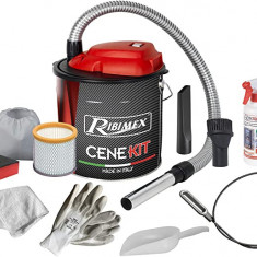 Aspirator pentru cenusa electric Ribimex, CENEKIT 1000 W - 18 L cu accesorii incluse