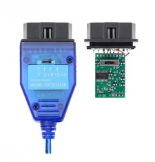 Interfata diagnoza VAG KKL 409 Fiat Ecuscan cu switch Chip FT232RL mufa OBD2 foto
