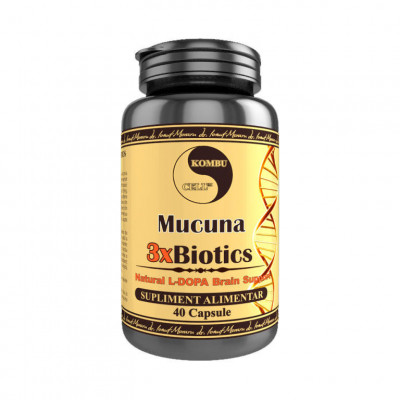 Mucuna 3xBiotics 40 capsule Pro Natura foto