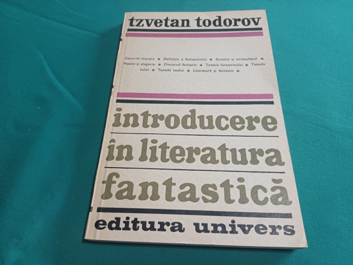 INTRODUCERE &Icirc;N LITERATURA FANTASTICĂ * TZVETAN TODOROV / 1973 * 28