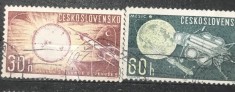 (CEHOSLOVACIA 1 ) Timbre serii Straine Tehnica Cosmos