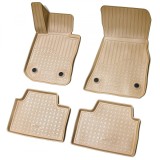 Set de 4 covorase bej cauciuc 3D stil tavita premium pentru BMW Seria 3 G20, G21 din 2019, Recambo