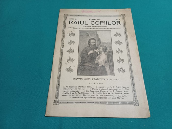 REVISTA RAIUL COPIILOR NR. 3 1948 *