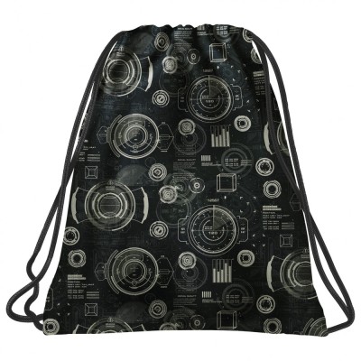 Sac sport pentru pantofi, BackUp, 35x45 cm, Negru, Radar WOB5A39 foto