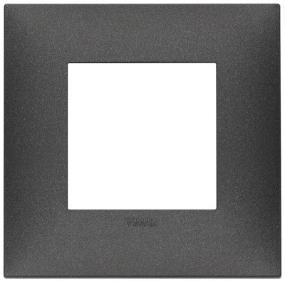 Rama Ornament rectangulara 2M Vimar Neve carbon matt 09662.14 foto