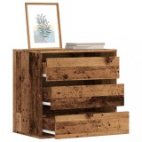 Gossi dulap colt cu sertare lemn vechi 60x41x58 cm lemn prelucrat