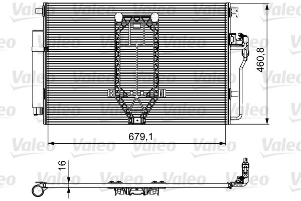 VALEO 812502 Condensator, climatizare