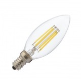 Bec cu filament Led tip lumanare, Filament Candle-4, putere 4 W, 320 lm, 2700k, E14, Horoz