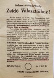 AFIȘ POLITIC ELECTORAL adresat evreilor din Ardeal