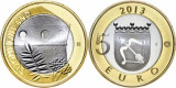 Finlanda moneda comemorativa 5 euro 2013 - Castelul Olaf - UNC