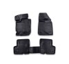 Covorase Auto Tip Tavita Cauciuc Dacia Duster 2 (2018-2021) ALM, Set Fata + Spate, Negre, Prindere Clips