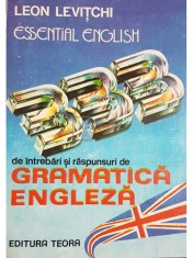 Leon Levitchi - 333 de intrebari si raspunsuri de gramatica engleza (Editia: 1993) foto